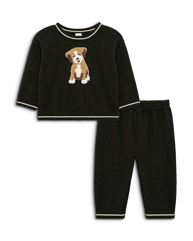 Puppy Cotton Sweater Set by Little Me