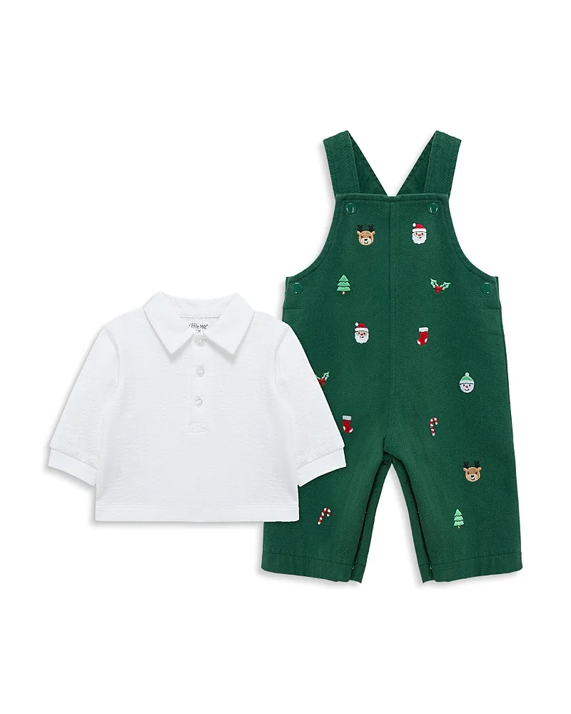 Merry Embroidered Overall Set by Little Me