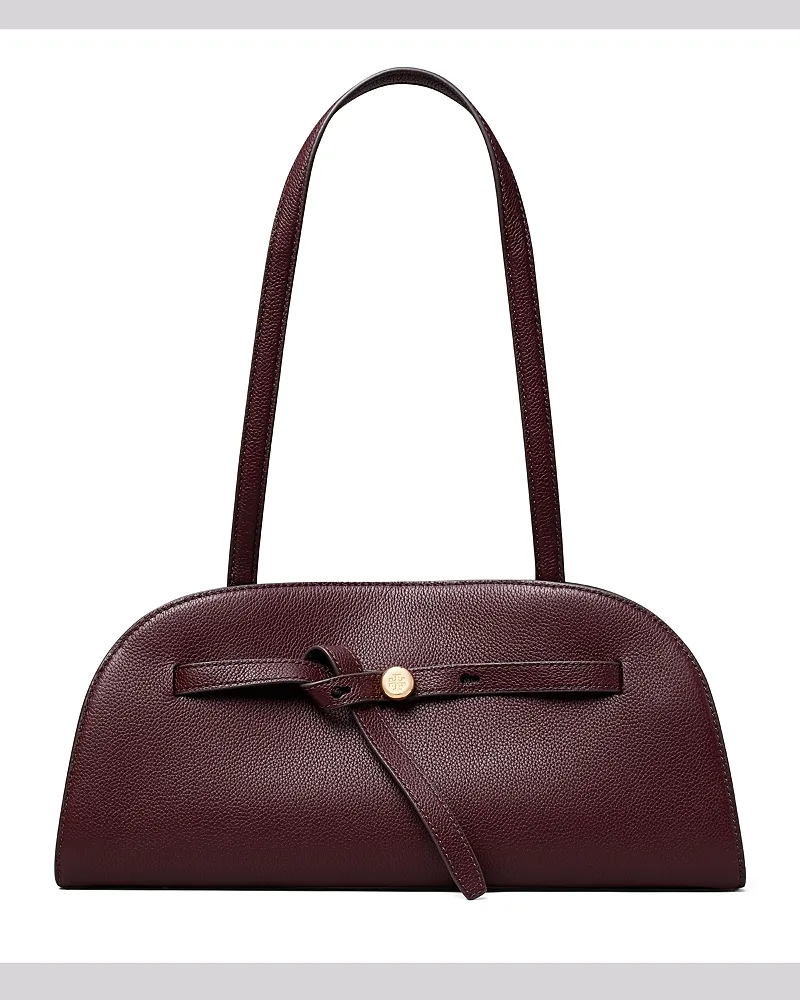 Romy East West Bauletto Leather Shoulder Bag