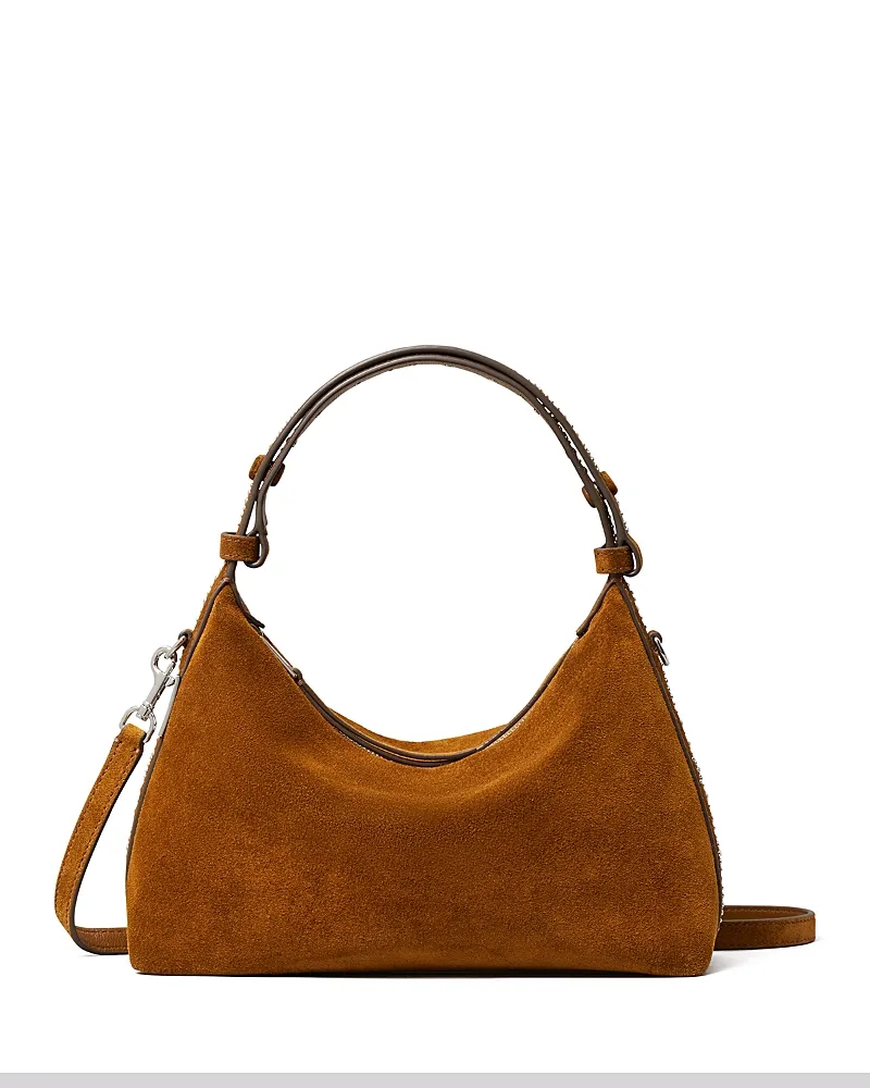 Mellow Studded Suede Shoulder Bag