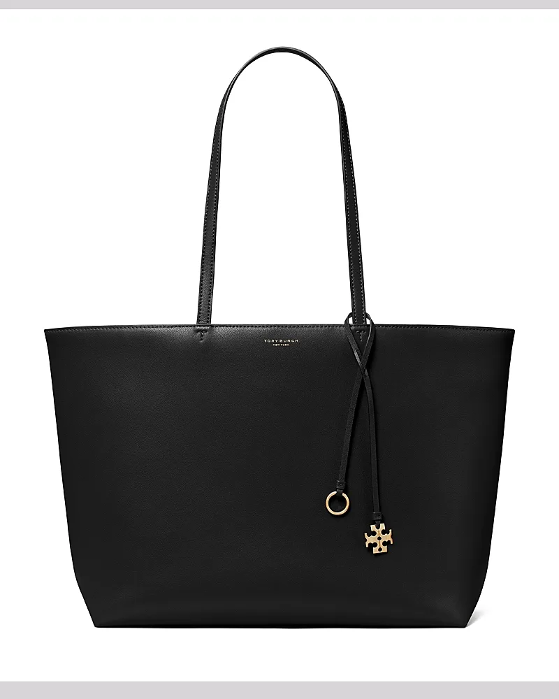 Key Item Leather Tote by Tory Burch