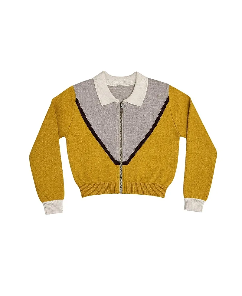 Delilah Knit Zip Up Sweater by Cottier
