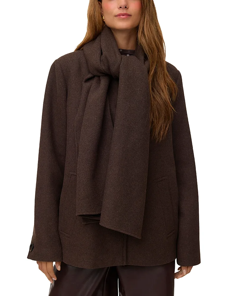 Unalaura Scarf Neck Coat by VERO MODA