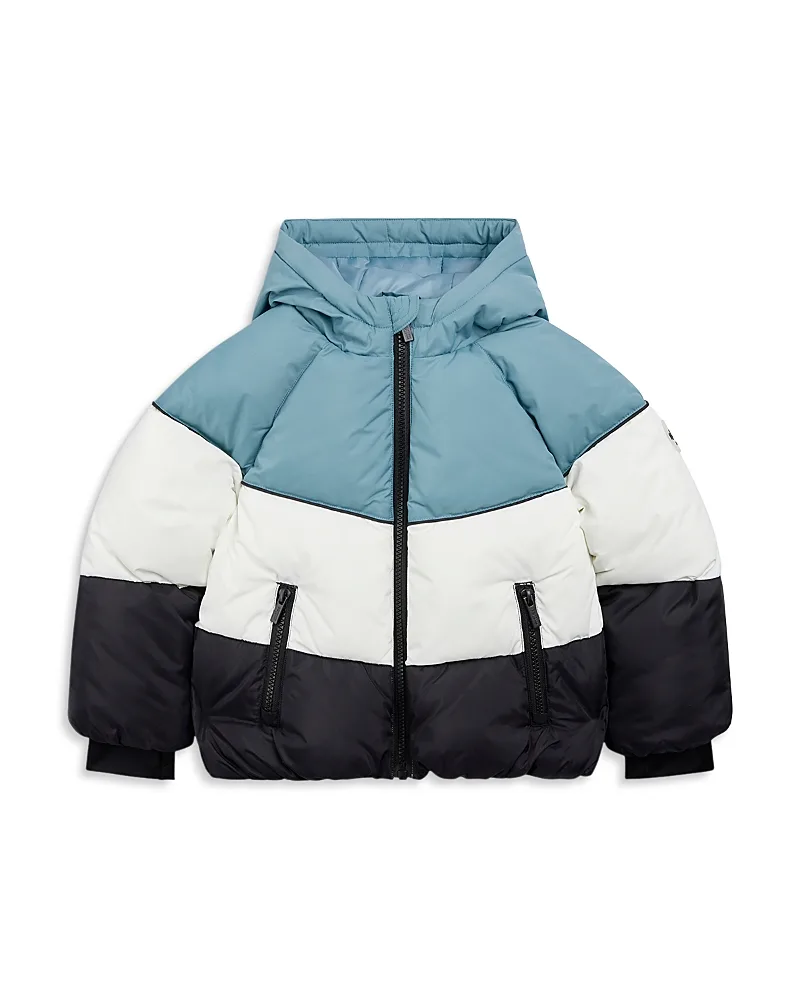 Color Blocked Hooded Mid Weight Jacket by Miles The Label