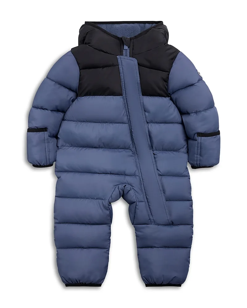 Color Blocked Hooded Pram Coverall Snowsuit by Miles The Label
