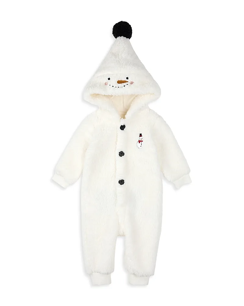 Snow Cute Faux Sherpa Playsuit Coverall by Firsts By Petit Lem