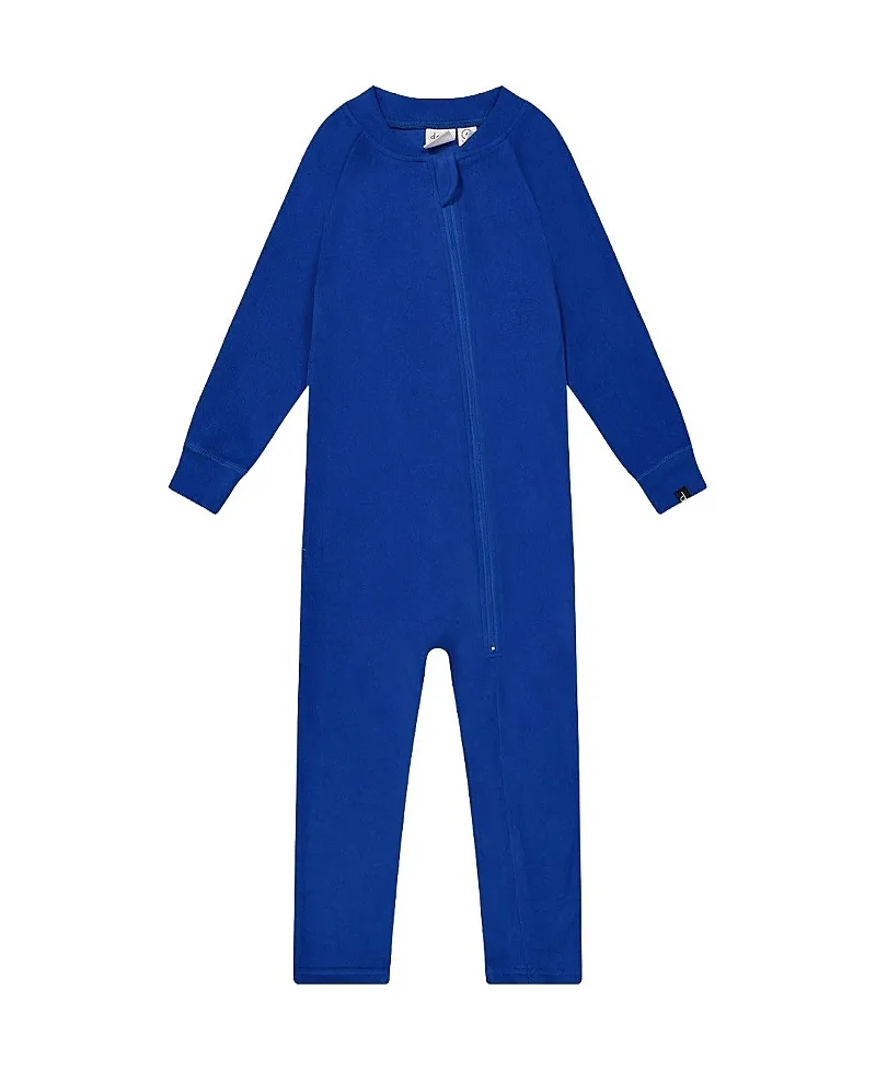 One Piece Asymmetric Zipper Fleece Thermal Underwear by Deux Par Deux