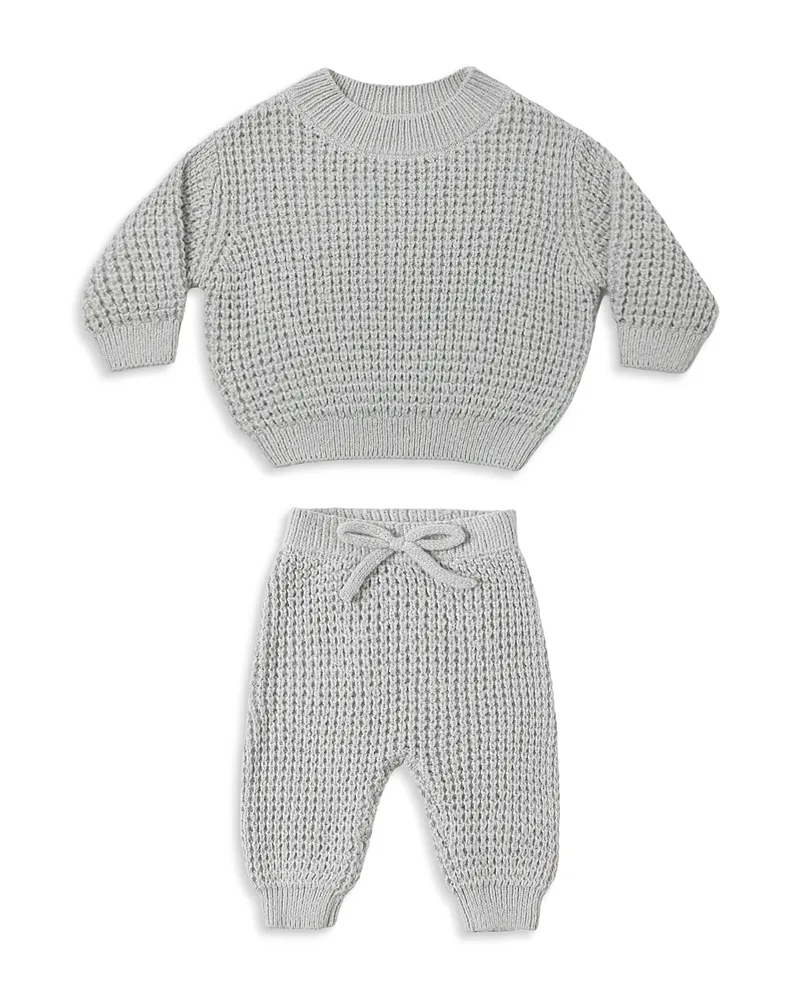 Chunky Knit Cotton Blend Sweater & Pants Set by Quincy Mae