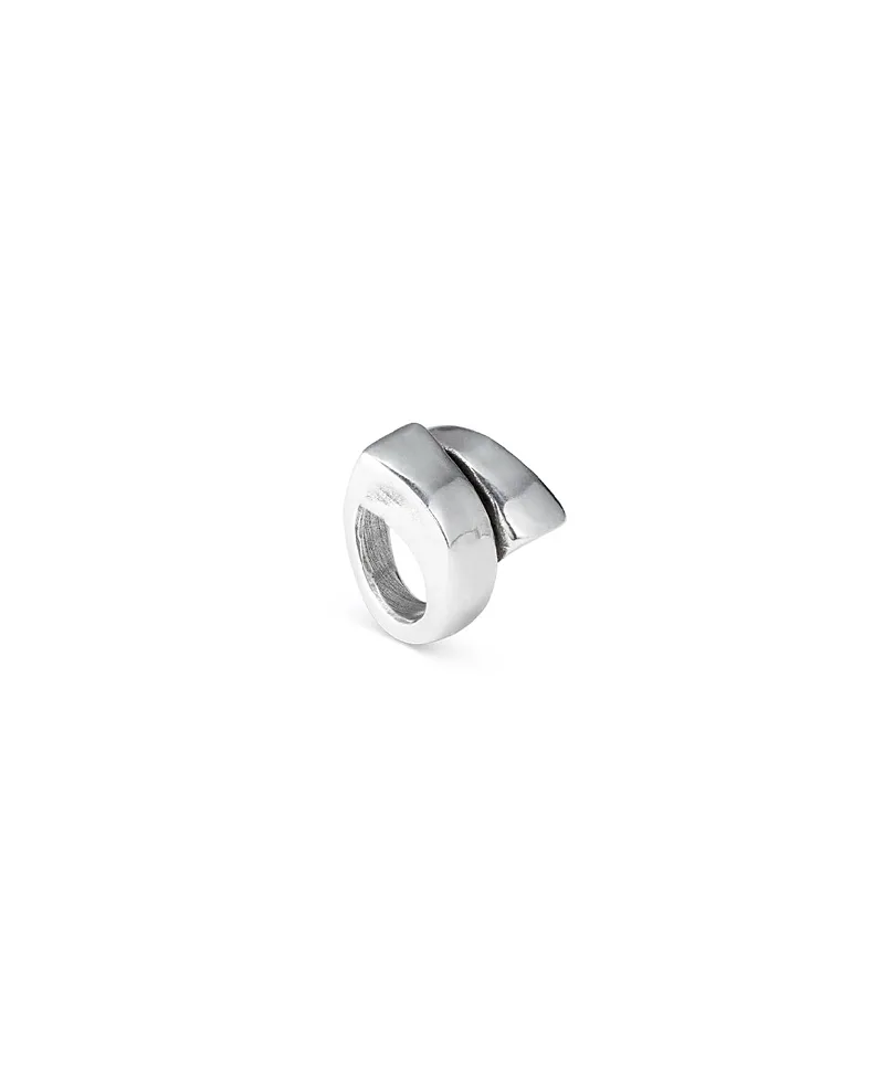 Sterling Silver-Plated Spiral Ring by Unode50