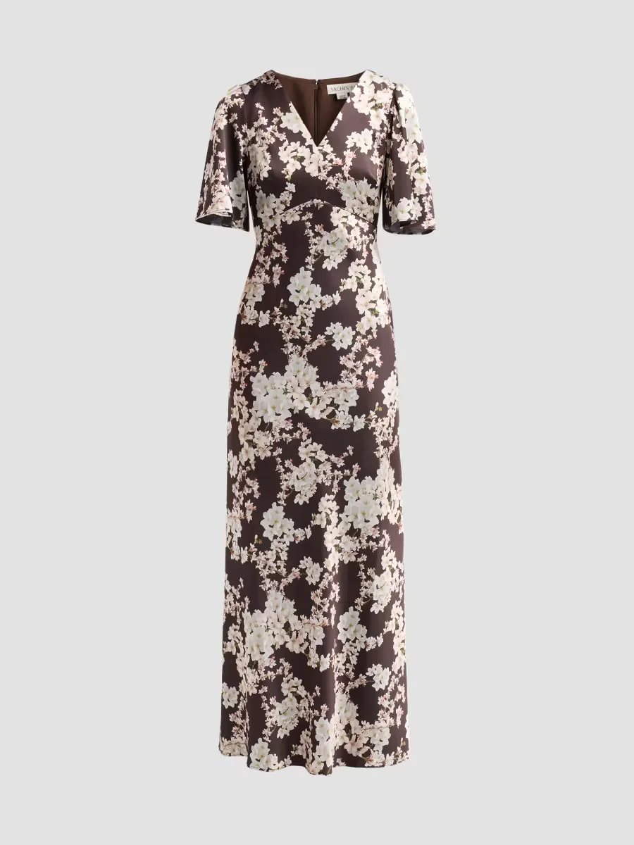 Mae Floral Print Gown by SACHIN BABI
