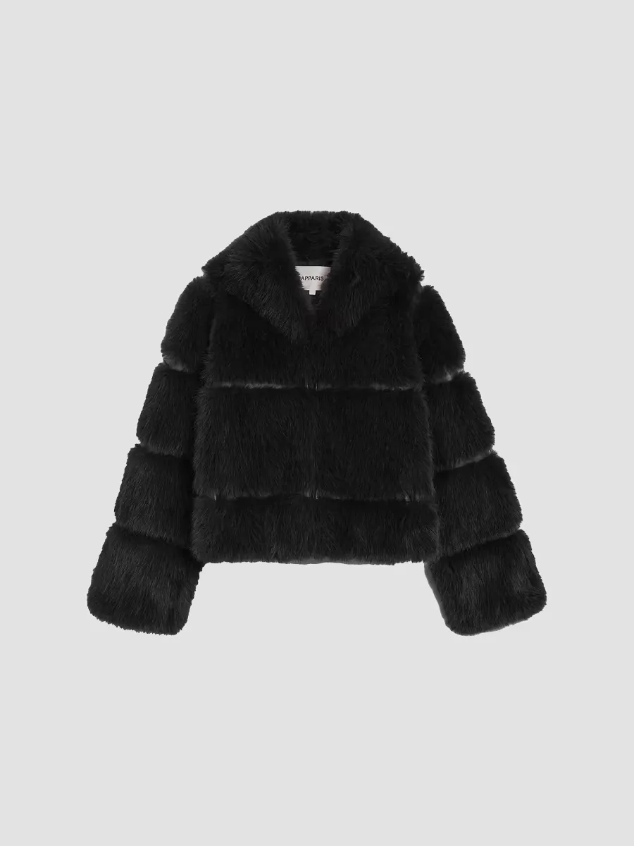 Sai Faux-Sable Fur Coat by Apparis