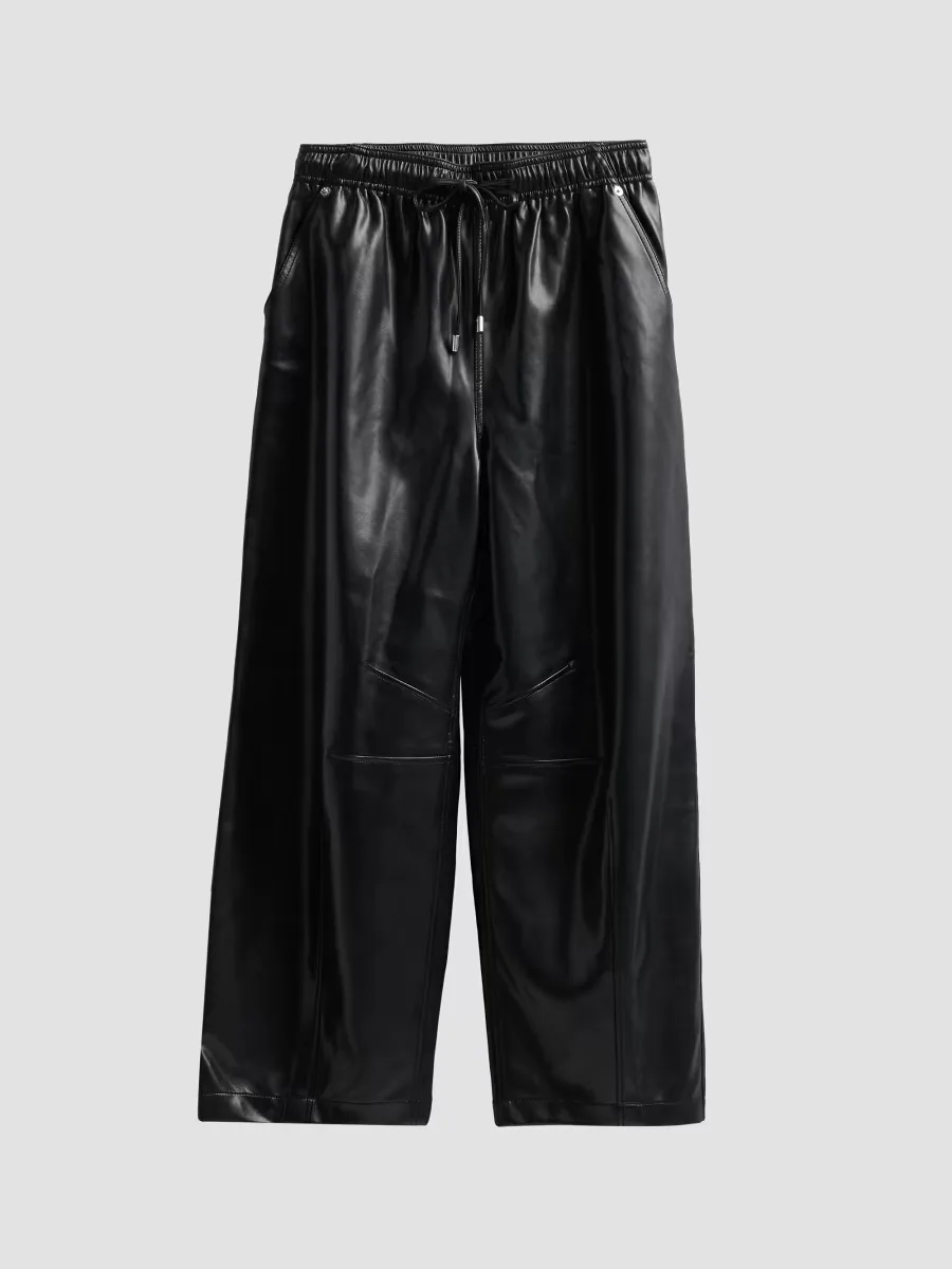 Brooks Faux-Leather Crop Pants by Cinq  Sept