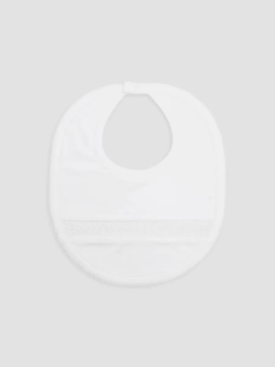 Hand-Smocked Pima Cotton Bib by Kissy Kissy