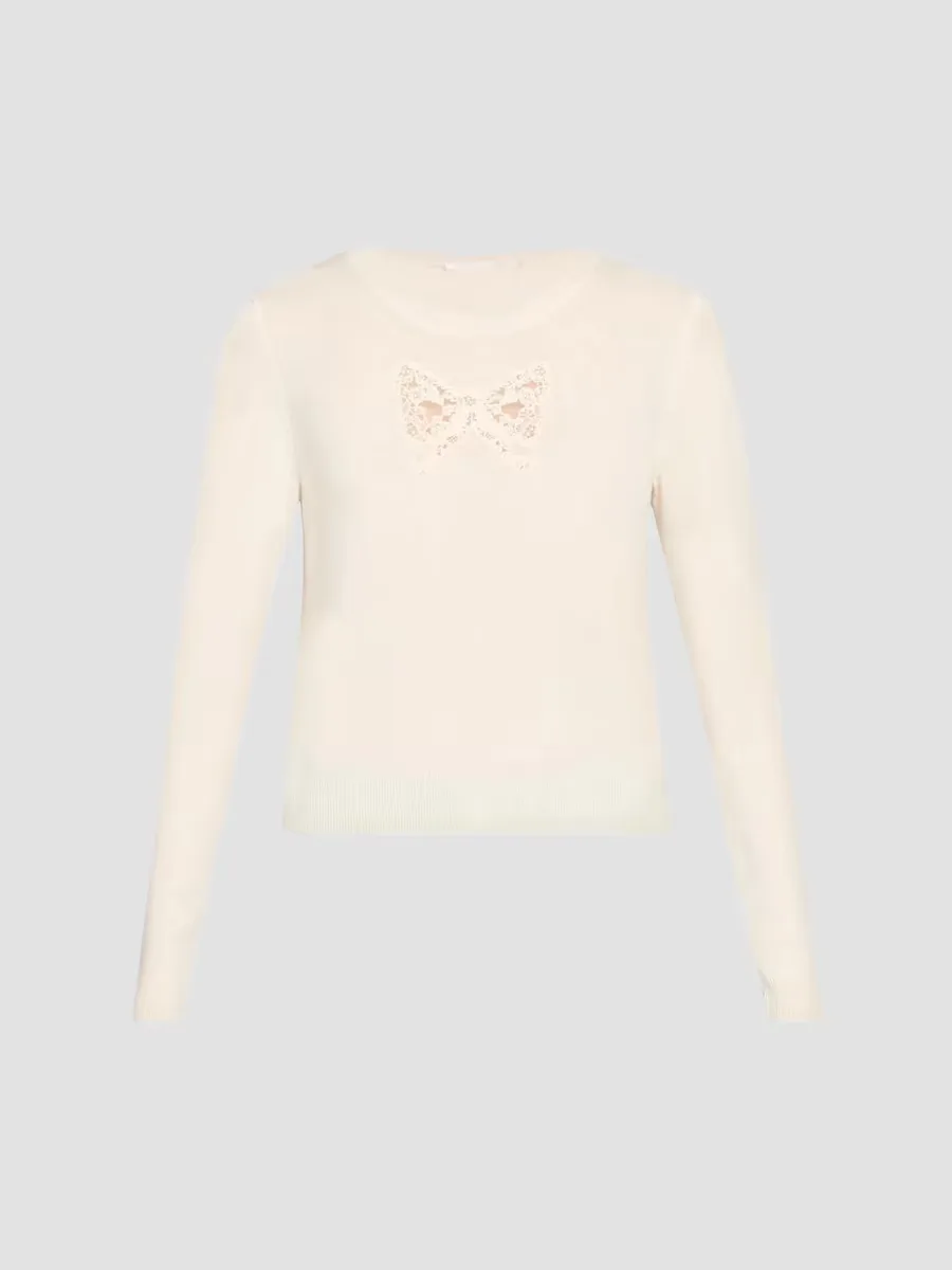 Mingley Wool-Cashmere Sweater by LoveShackFancy