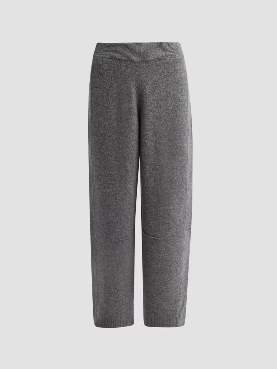Wool-Cashmere Knit Barrel-Leg Pants by Guest in Residence