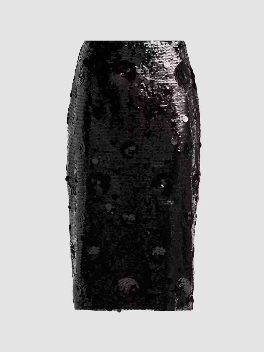 The Amira Sequin Midi Skirt