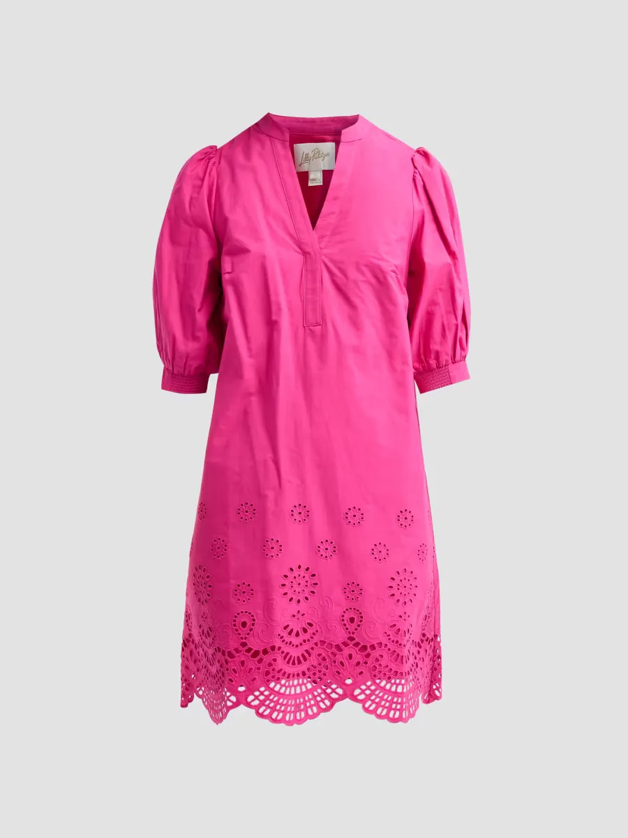 Mialeigh Scalloped Eyelet Mini Dress by Lilly Pulitzer