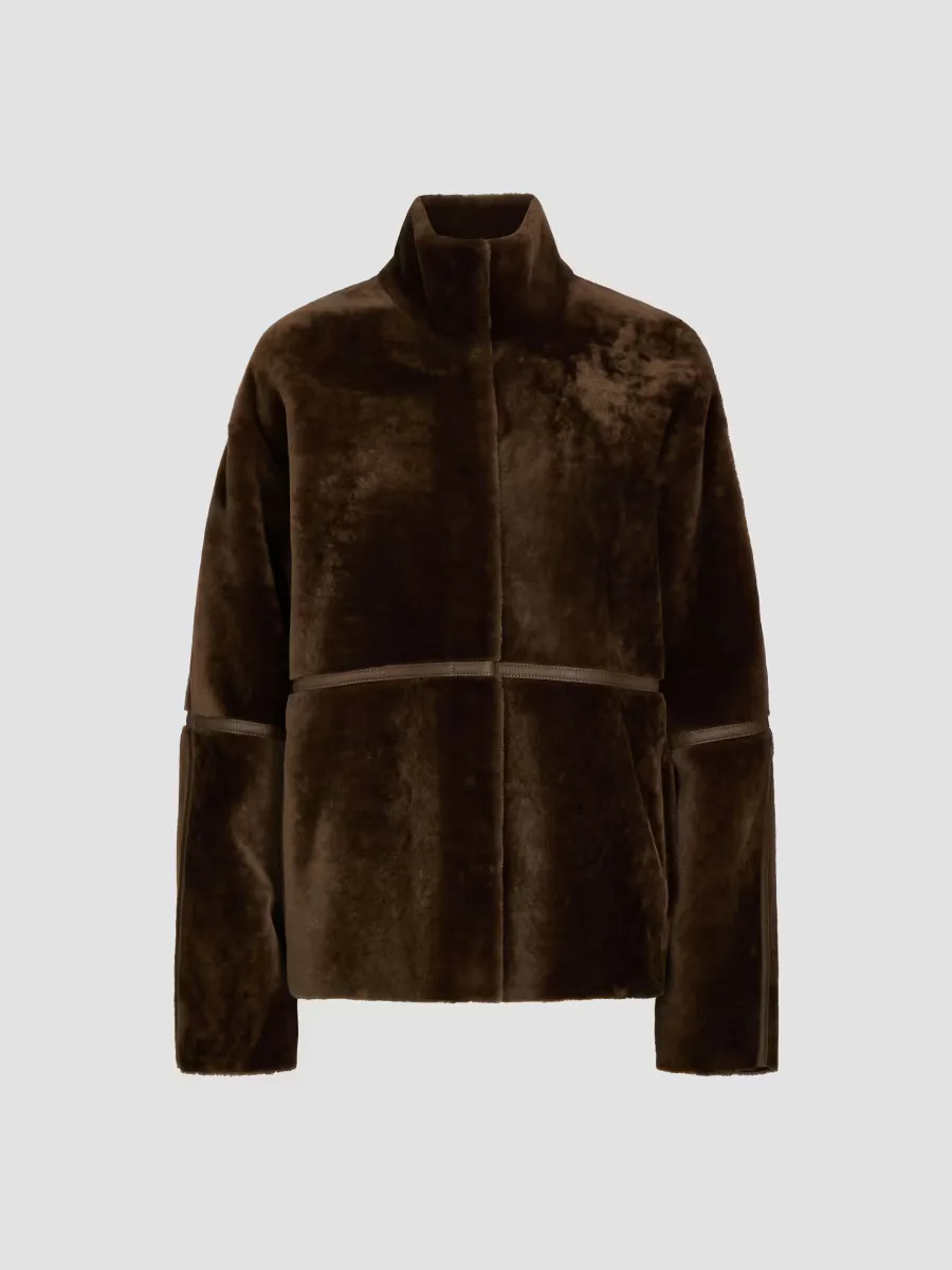 Big Sky Reversible Leather-Shearling Jacket by TWP