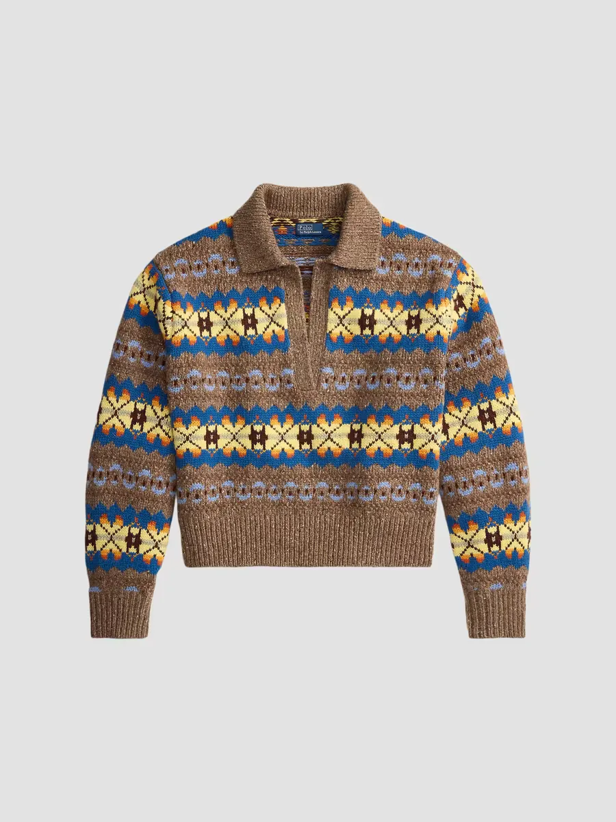 Geo-Motif Wool-Blend Sweater by Polo Ralph Lauren