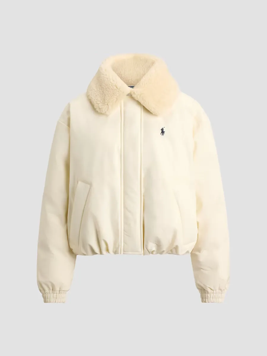 Faux-Shearling Collar Down Puffer Jacket by Polo Ralph Lauren