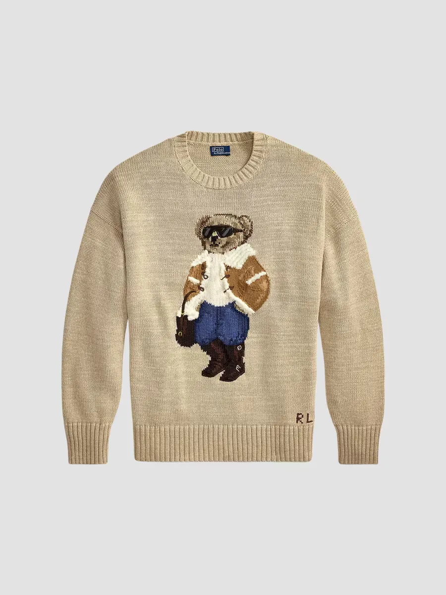 Winter Polo Bear Crewneck Sweater by Polo Ralph Lauren