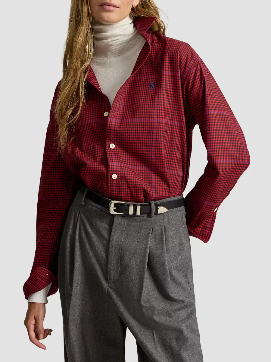 Plaid Cotton Twill Relaxed-Fit Shirt by Polo Ralph Lauren
