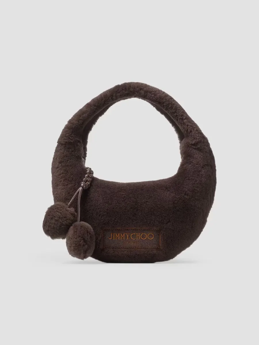 Mini Shearling Hobo Bag by Jimmy Choo