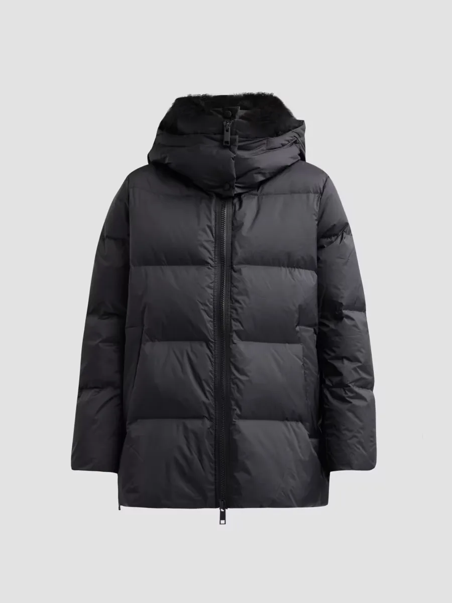 Doudoune Waterproof Fur-Trimmed Puffer Jacket by Yves Salomon