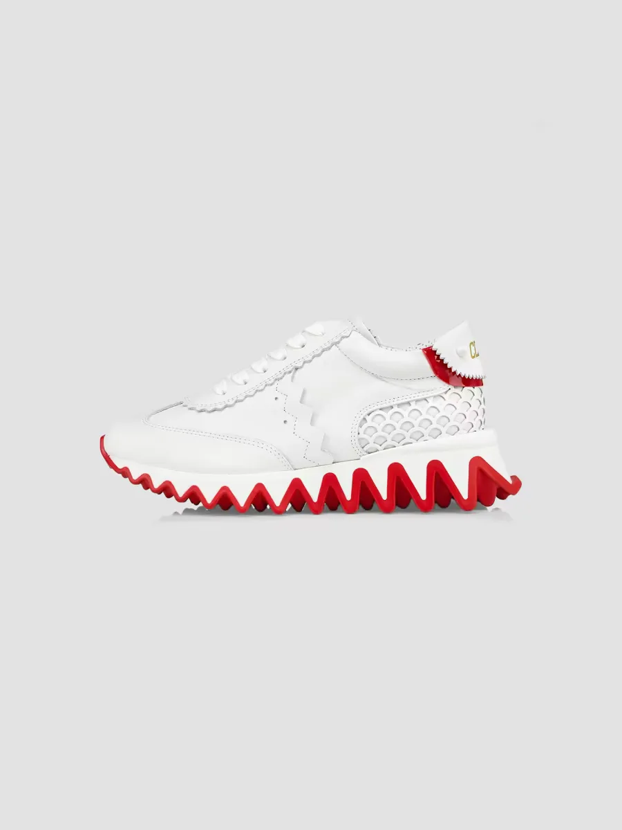 Loubishark Leather Sneakers by Christian Louboutin