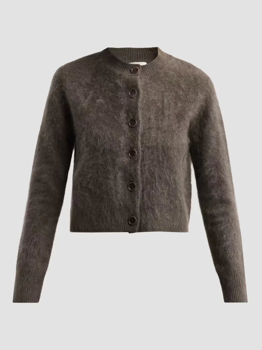 Azalea Brushed Cashmere Cardigan by Lisa Yang