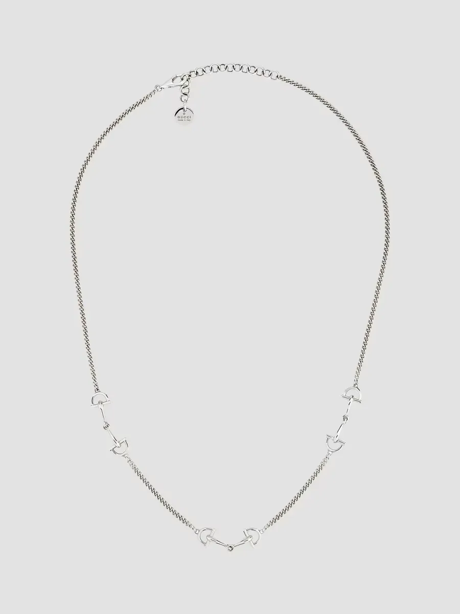 Staffa Sterling Silver Stirrup Chain Necklace by Gucci