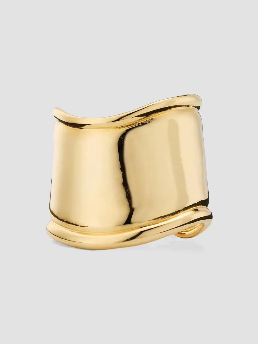 Goldtone Wavy Cuff
