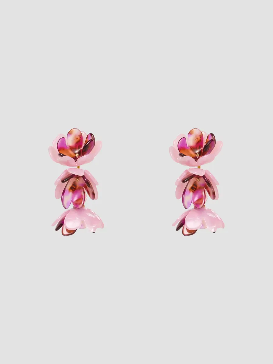 Mini Rose Drop Earrings