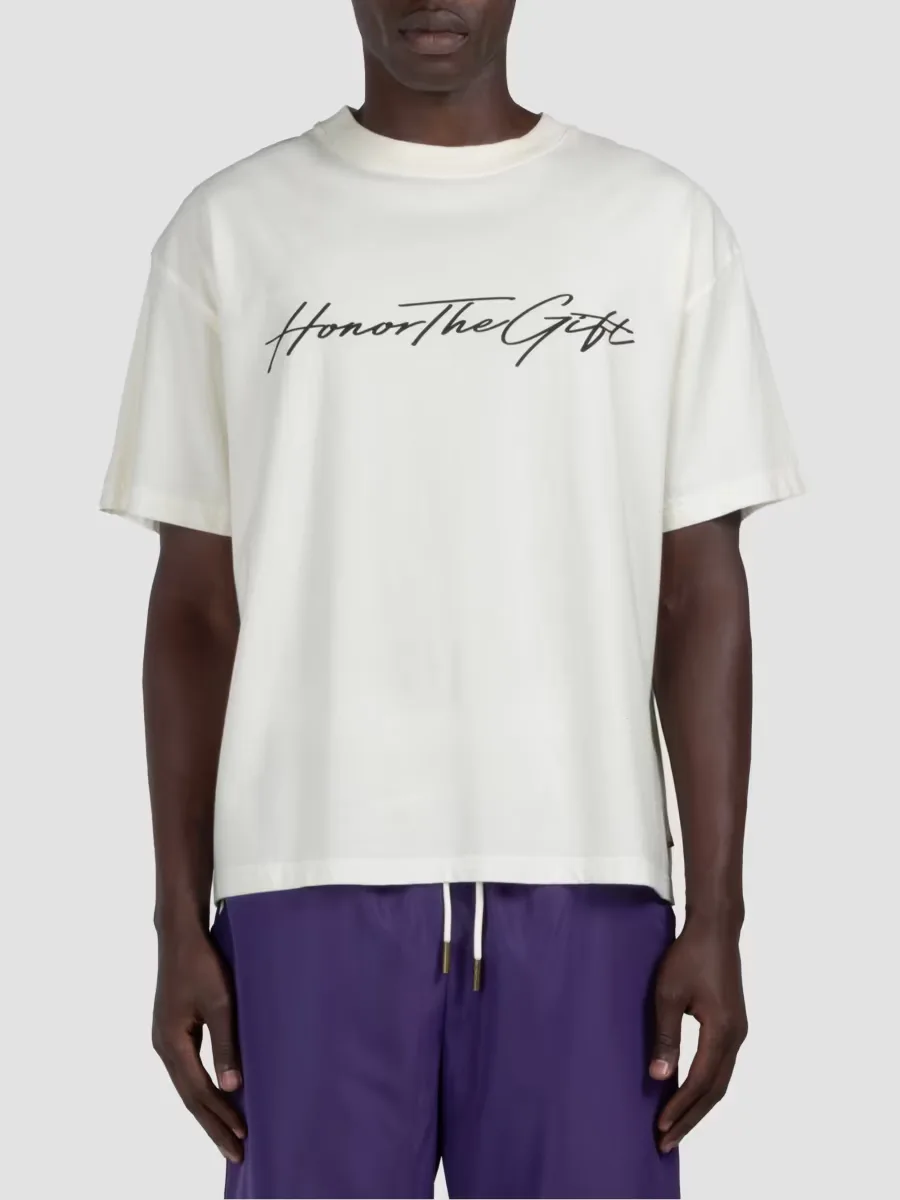 Script Cotton Crewneck T-Shirt by Honor The Gift