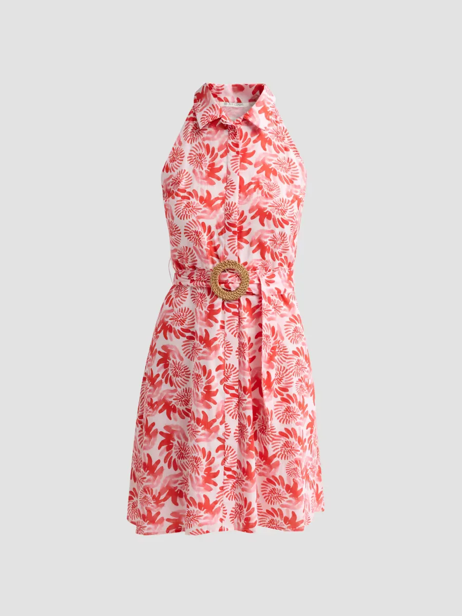 Regina Sleeveless Mini Shirtdress