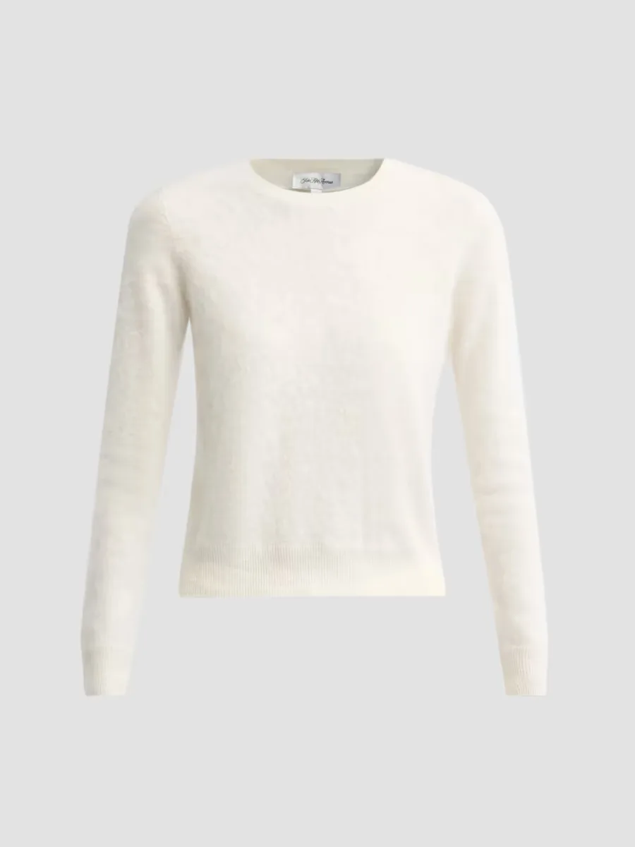 Private Label Crewneck Brushed Cashmere-Jersey Sweater