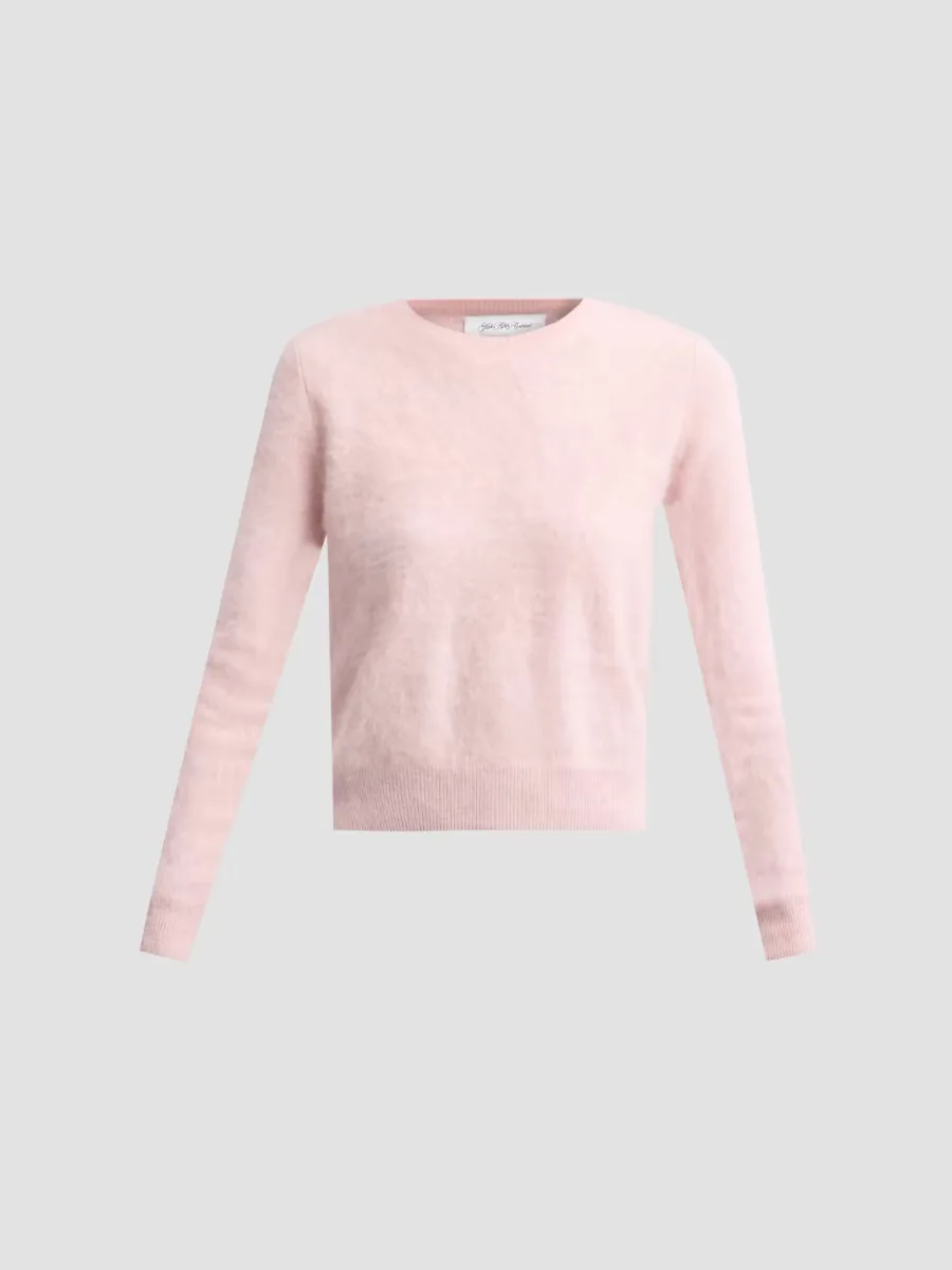 Private Label Crewneck Brushed Cashmere-Jersey Sweater