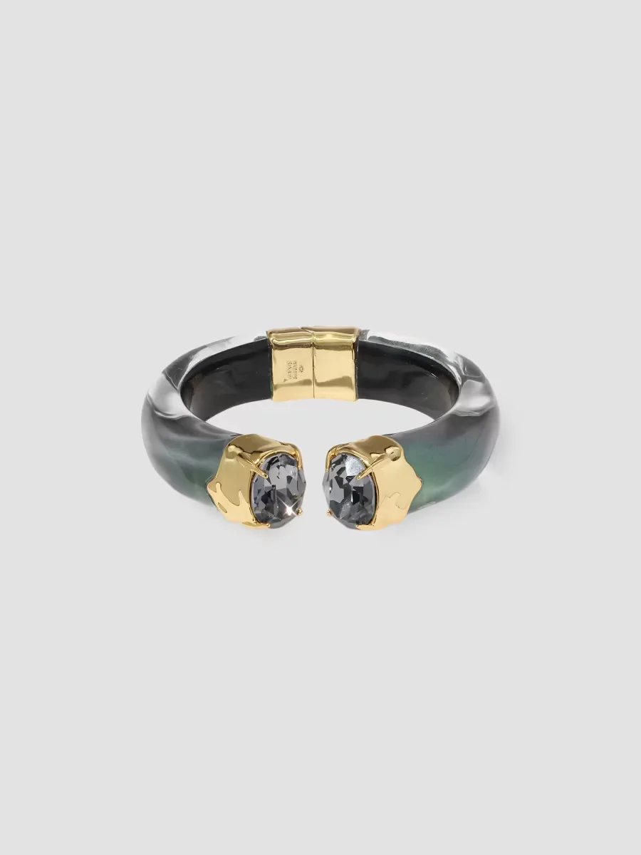Bonbon 14K-Gold-Plated, Lucite & Glass Crystal Bracelet by Alexis Bittar