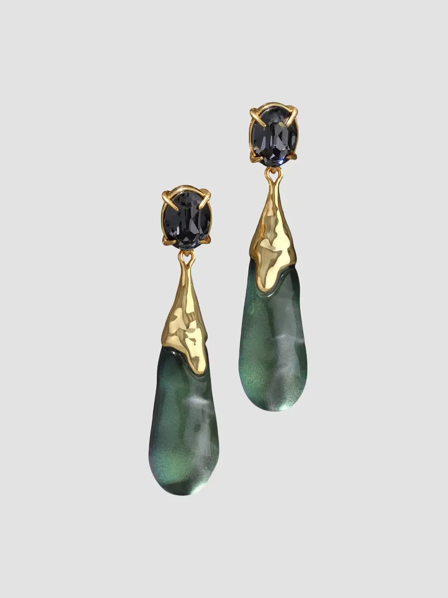 Bonbon Crystal Teardrop Earrings