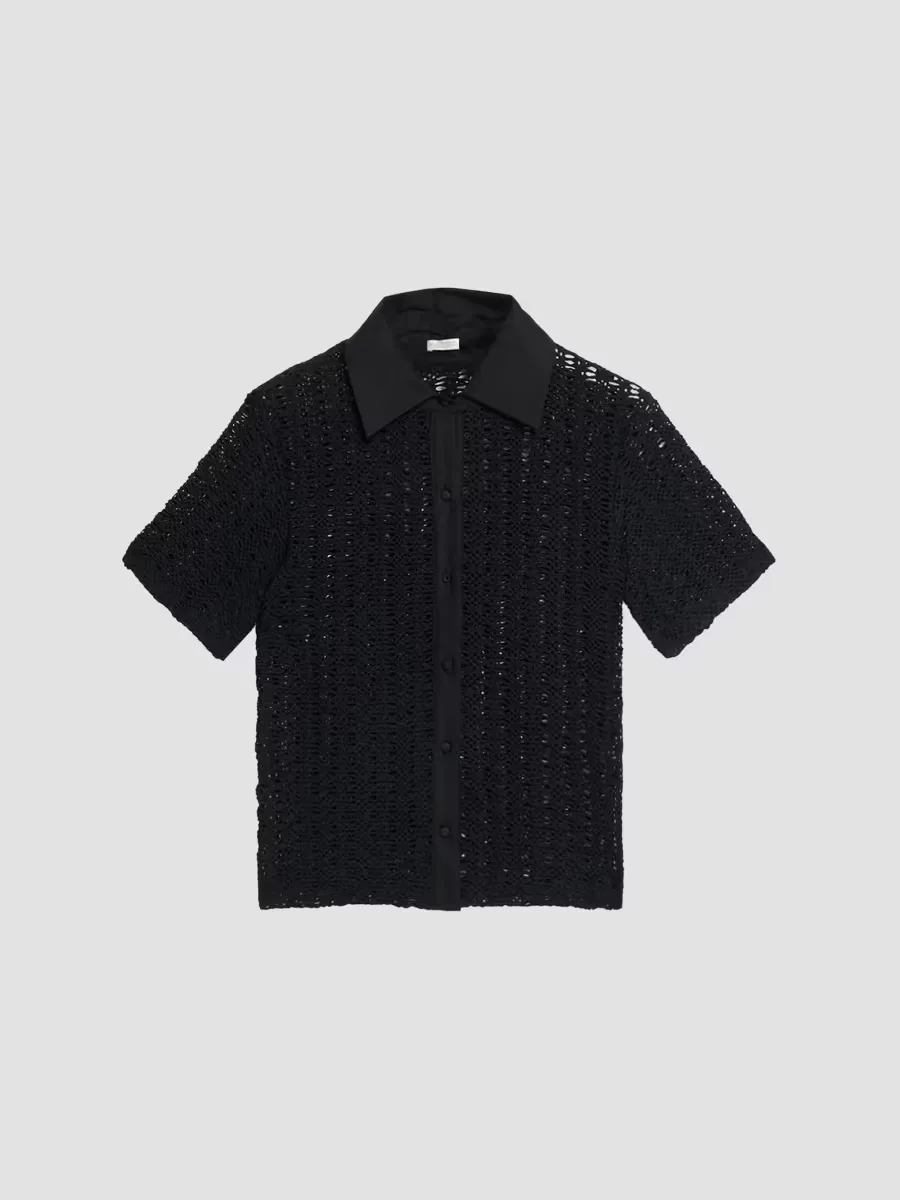 Twilight Mesh Short-Sleeve Shirt by PatBO
