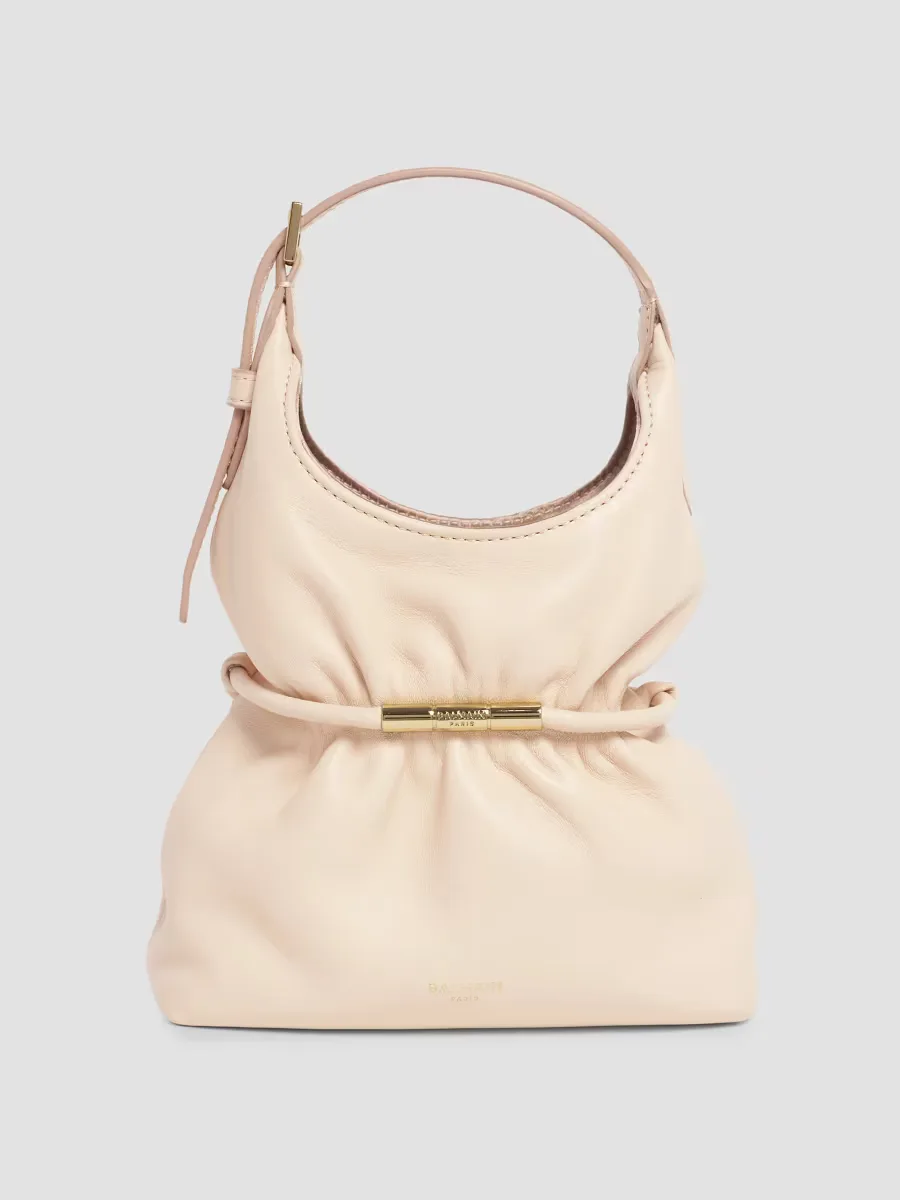 Sphynx Mini Leather Top Handle Bag by Balmain
