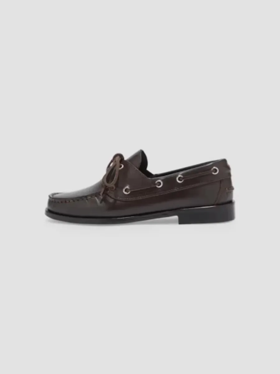 Leather Boat Shoes by Aeyde