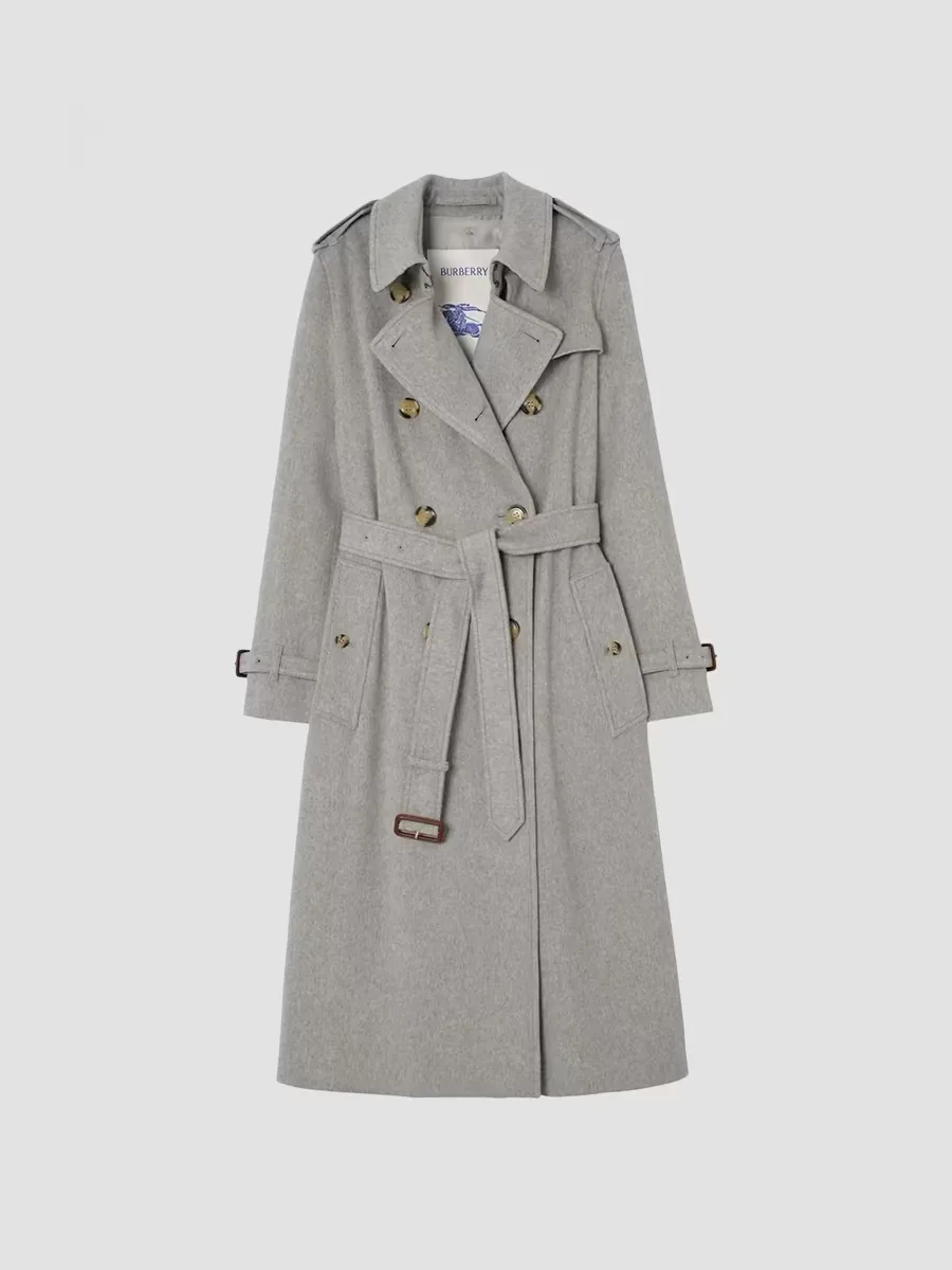 Long Cashmere Kensington Trench Coat by Burberry