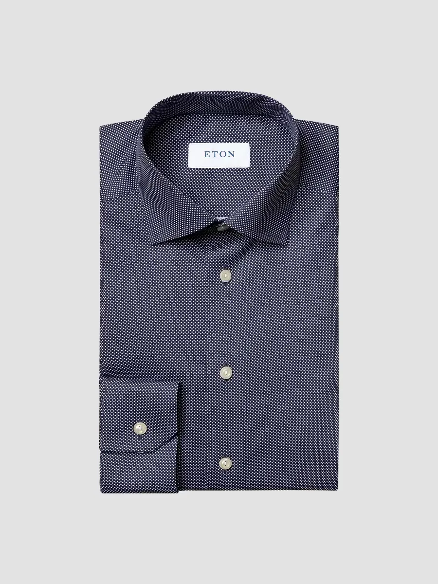 Contemporary-Fit Signature Dots Dress Shirt by Eton