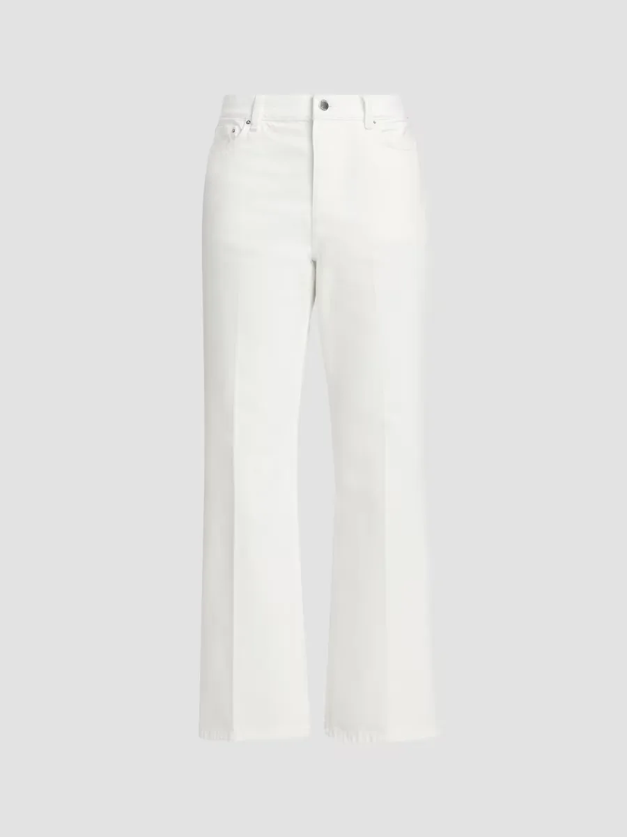 Kick-Flare Straight-Leg Jeans