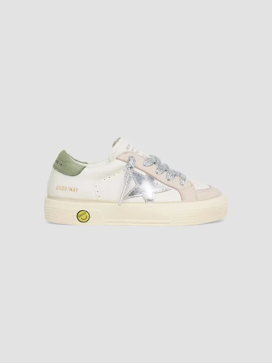 May Leather Low-Top Sneakers by Golden Goose