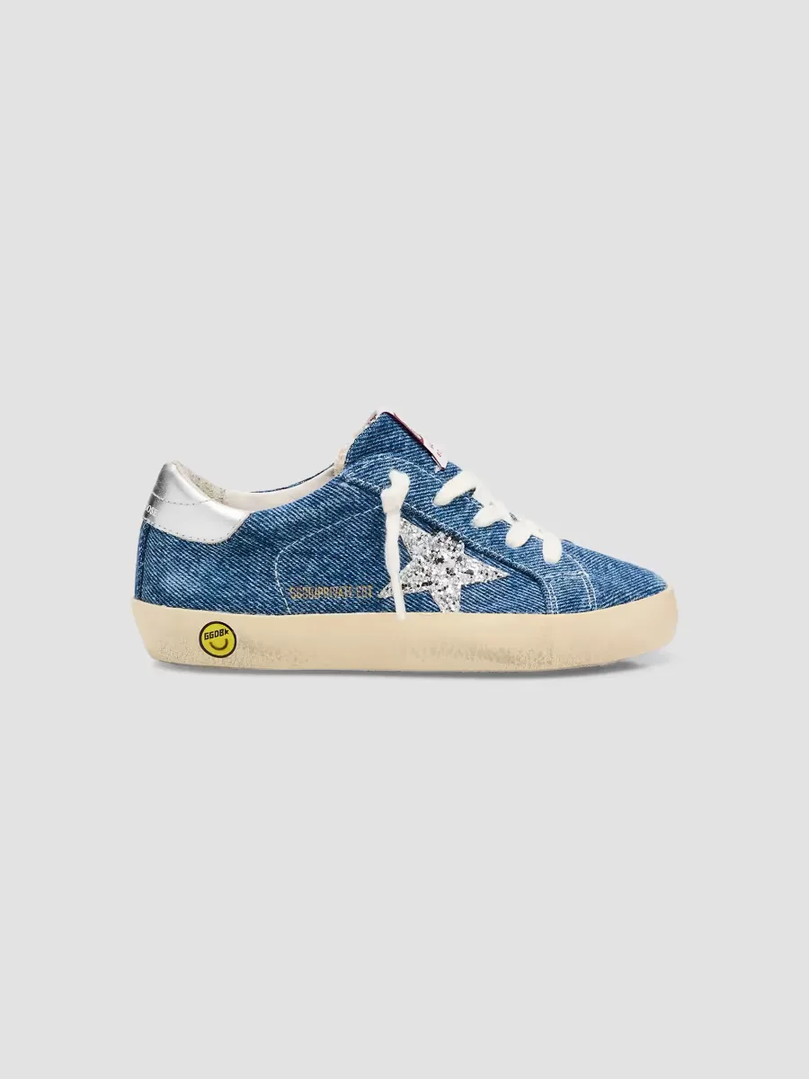 Superstar Denim Sneakers by Golden Goose