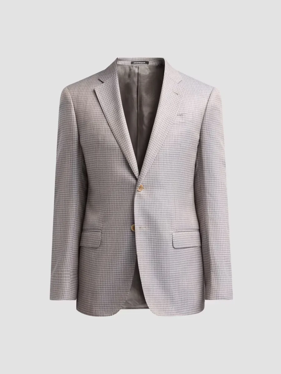 Emporio Armani Houndstooth Single-Breasted Sport Coat by Armani