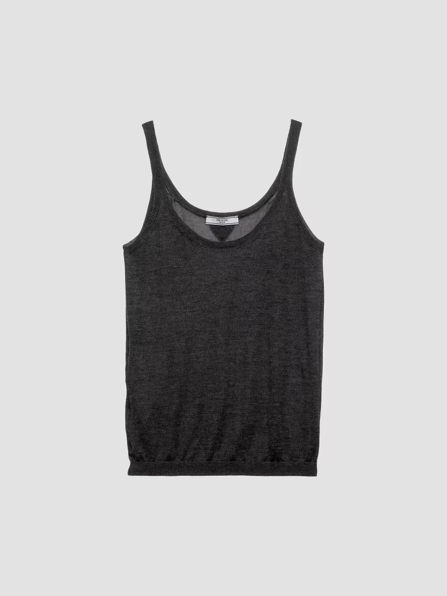Cashmere and Silk Tank Top by Prada