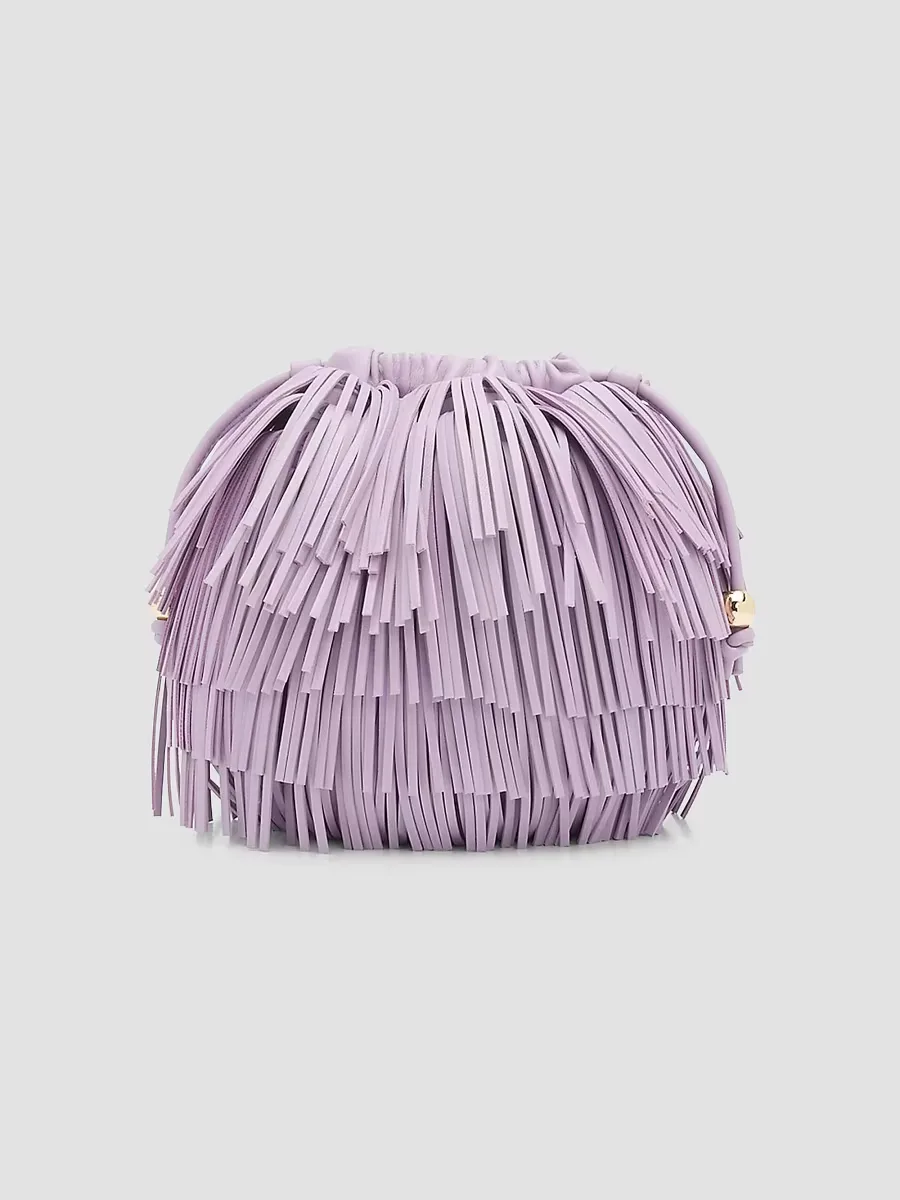 Leather Fringe Crossbody Bag